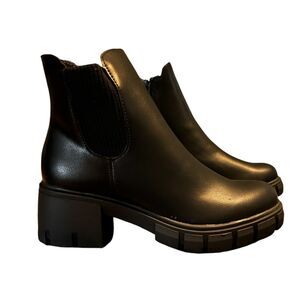 Madden Girl - Women's Heddy Black Platform Bootie - Size 7.5 M